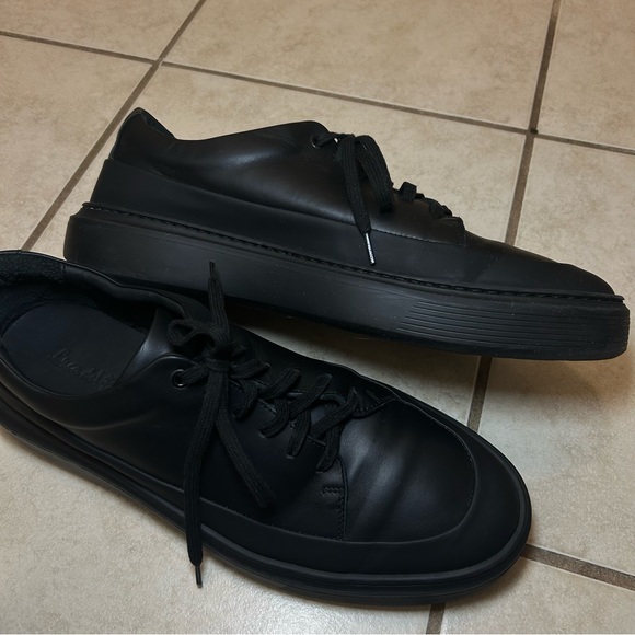 Luca Del Forte Black Leather Shoes for Men - Picture 6 of 8